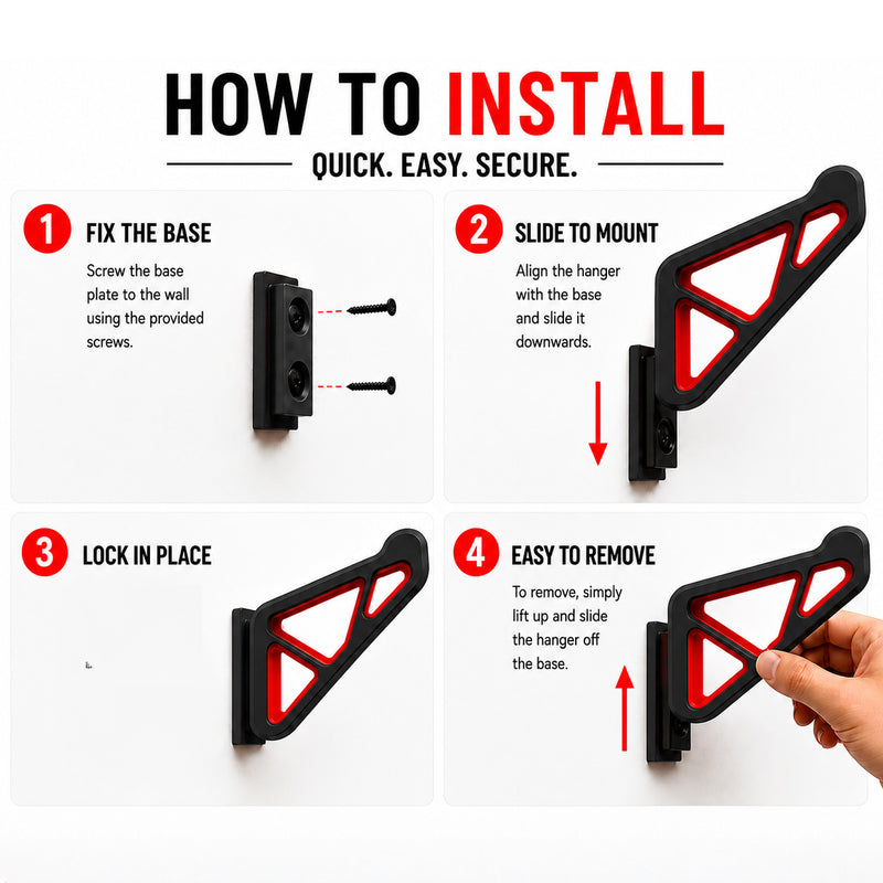 MotoDock Helmet Hanger – Multiple Color Edition
