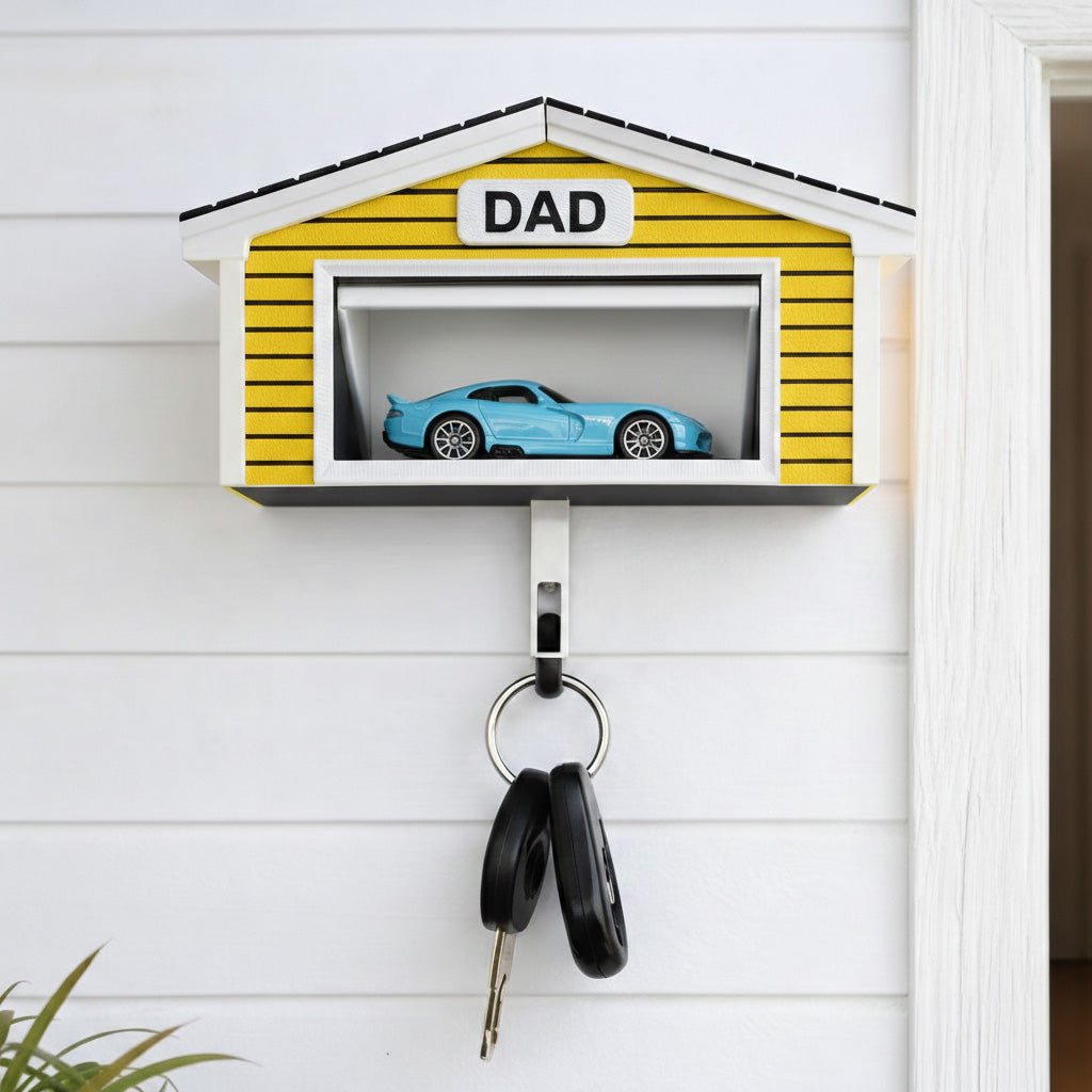Mini Car Garage Key Holder