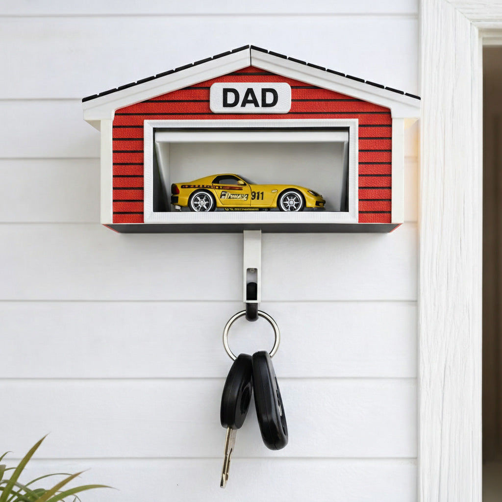 Mini Car Garage Key Holder