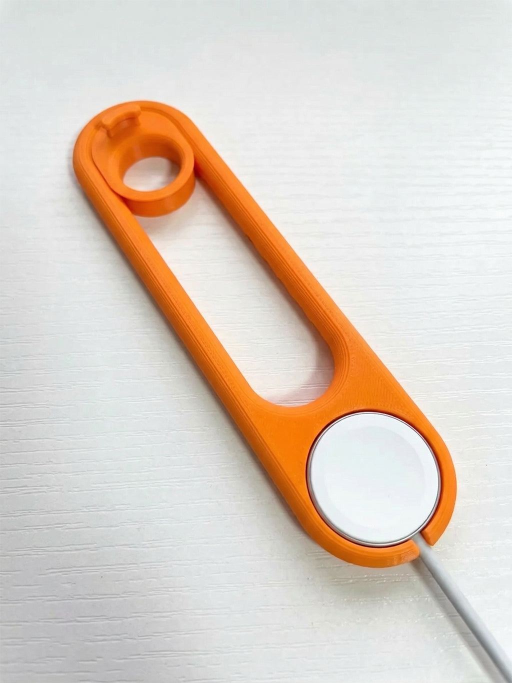 Orange Apple Watch Charger stand