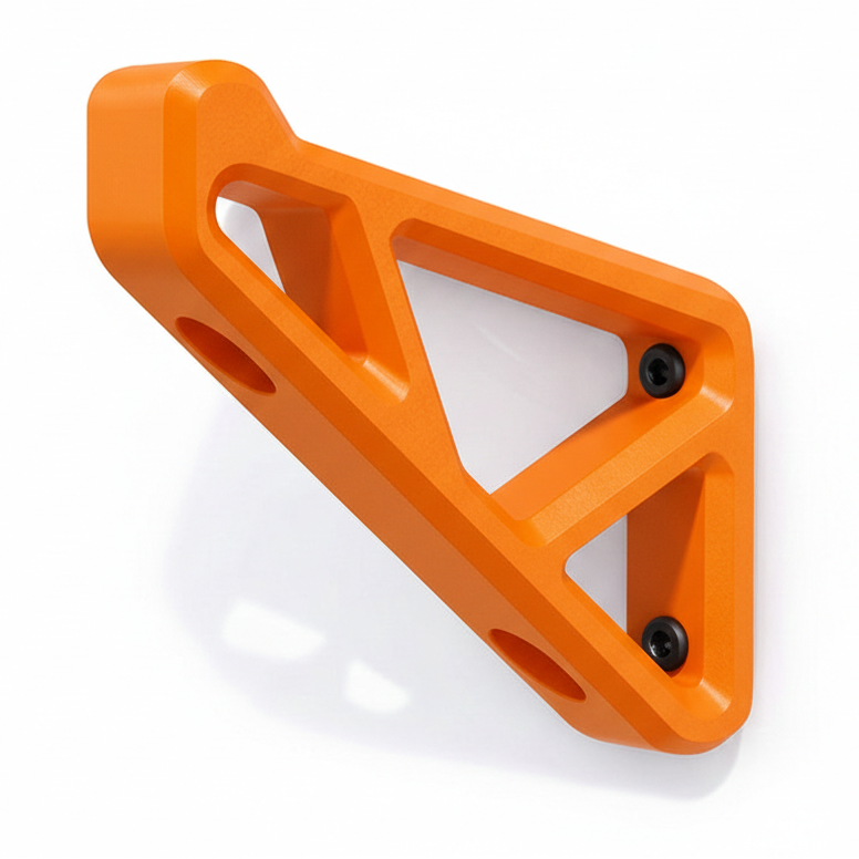 Orange motorcycle helmet hanger wall mount - Dirt Accessories