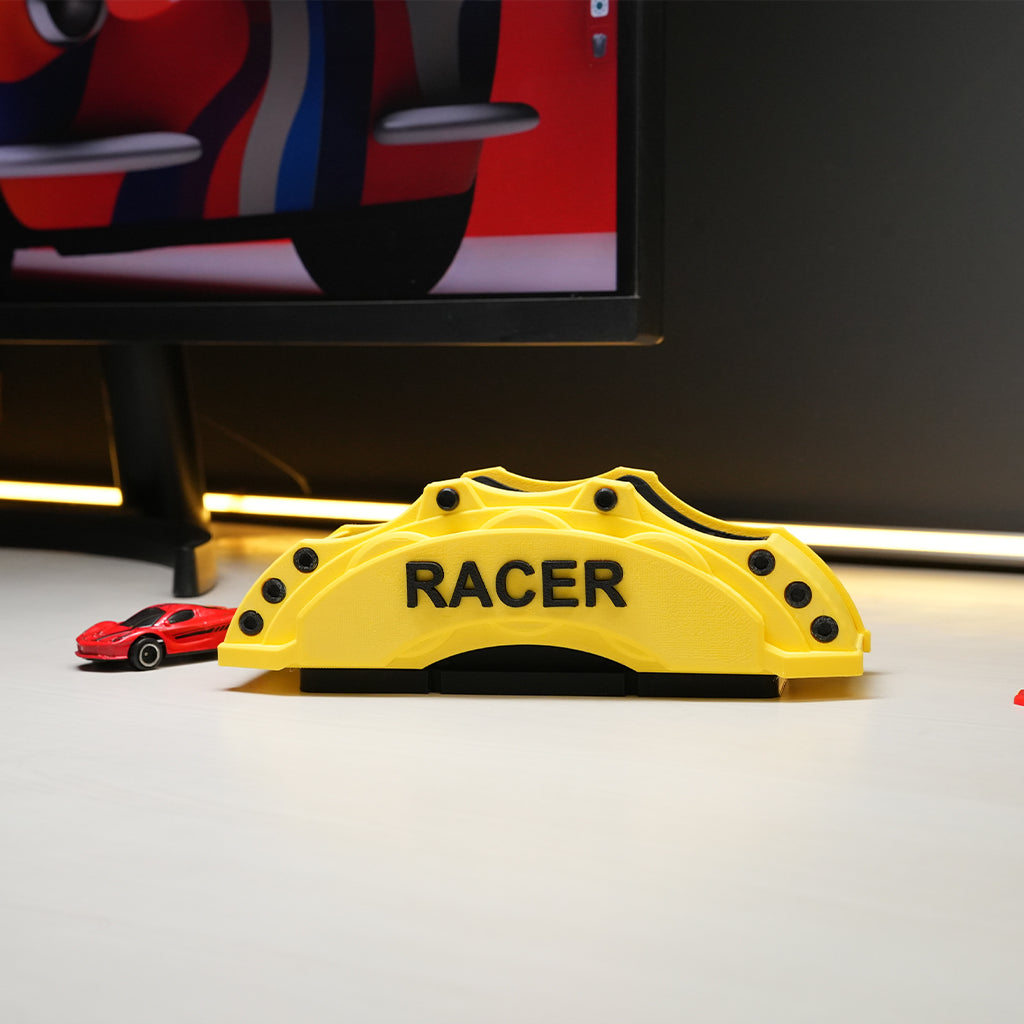 Brake Caliper Pen Holder: Racing Car Desk Organizer