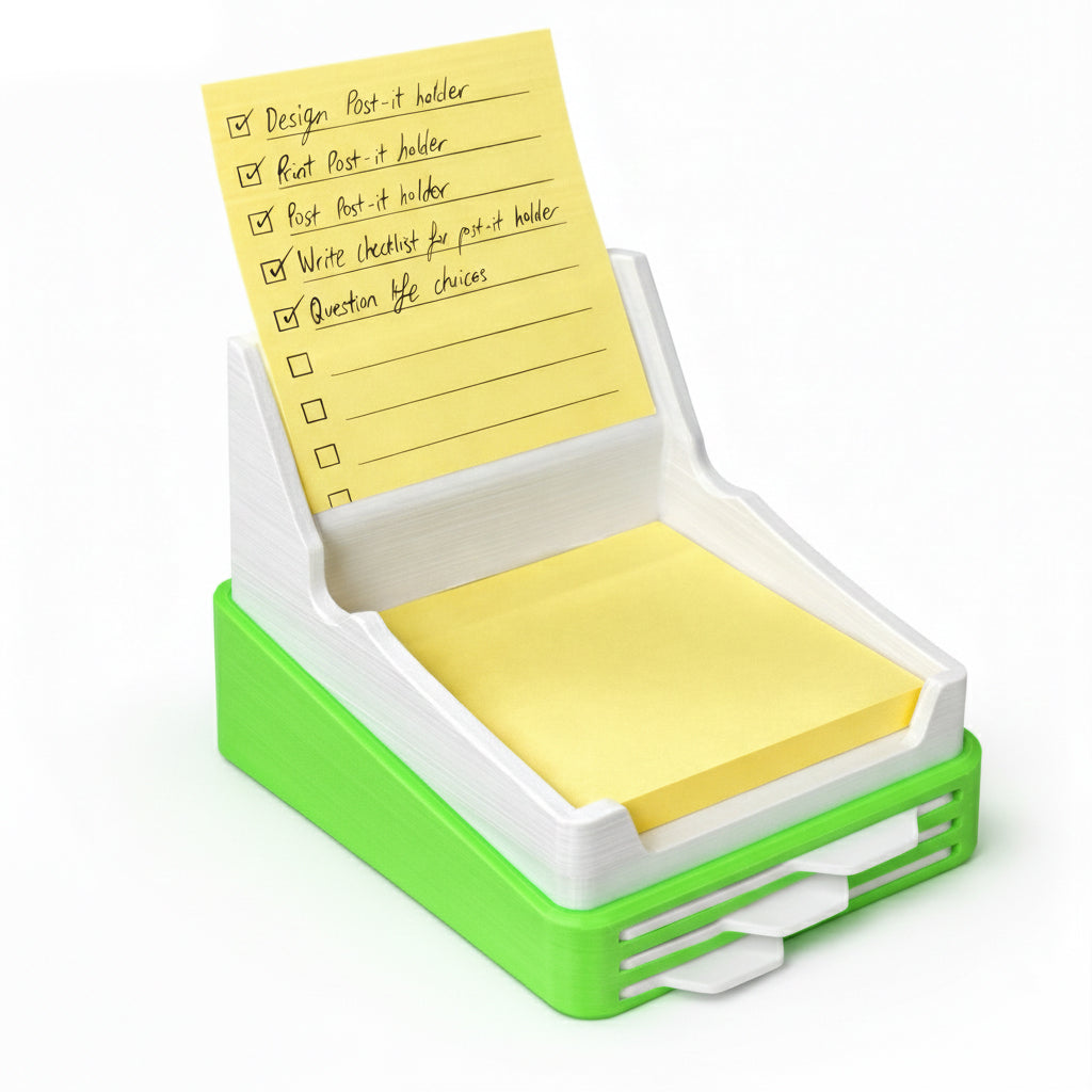 Smart Sticky Note Holder with Stencils