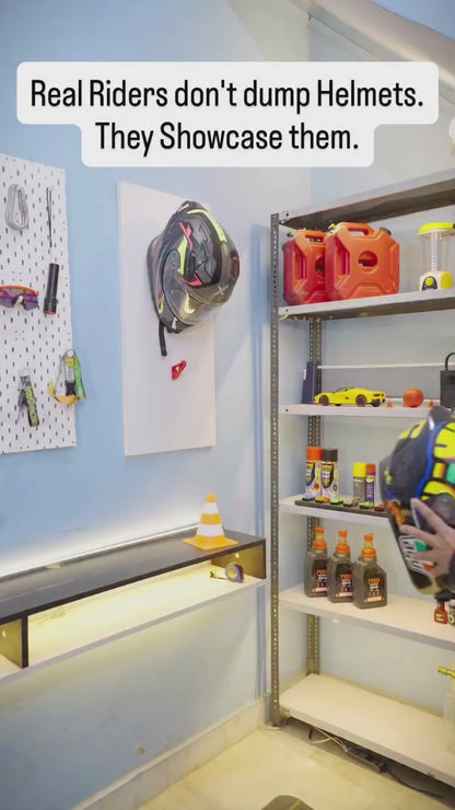 Universal Motorcycle Helmet Hanger for Wall