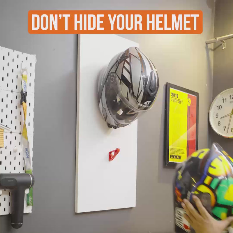 Motorcycle Helmet Hanger for Wall