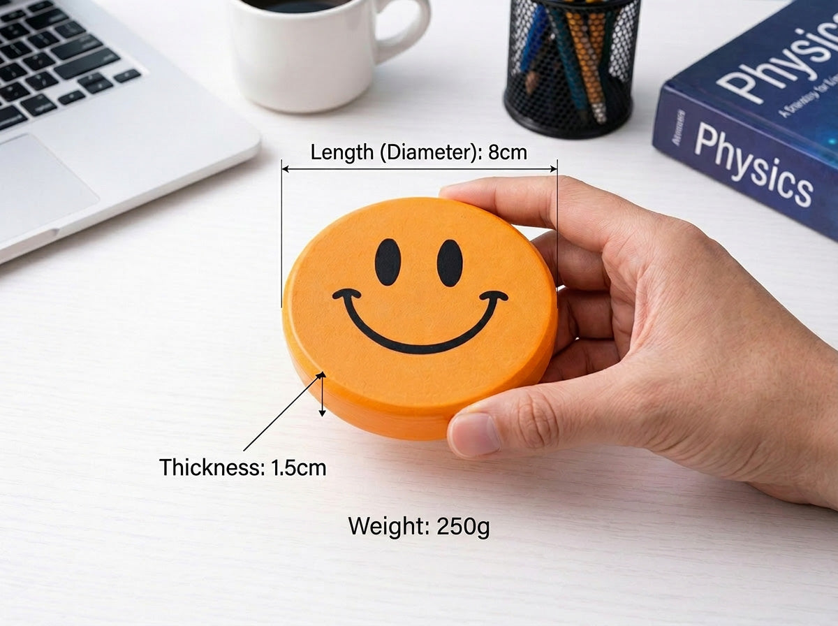 Cute Smiley Pill Paperweight 250g – Heavy Duty Desk Accessory